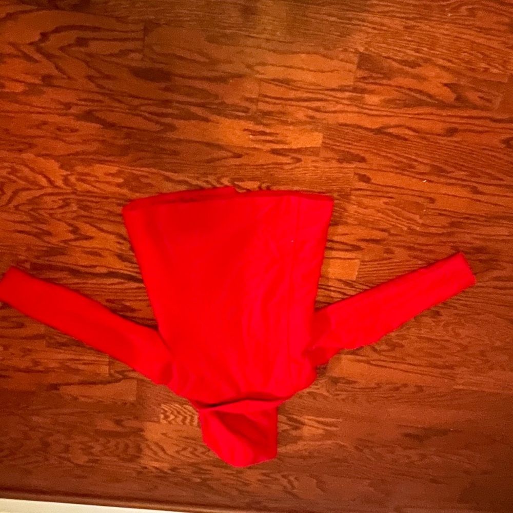 Red Old Navy pea Coat with hoodie